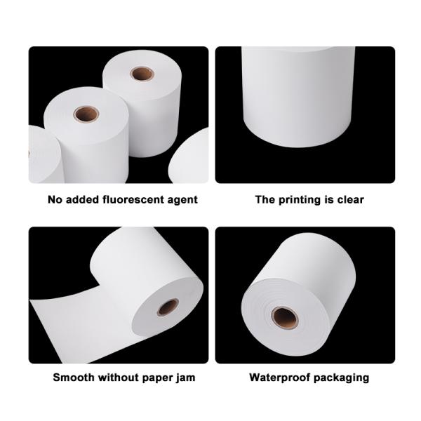 58gsm 52g 11mm Custom Printed Thermal Receipt Paper Rolls