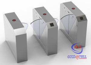 Cheap Half Height Infrared access control Flap Barrier Gate Manual Card Collecting Turnstile for sale