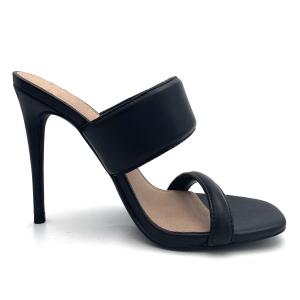 Stiletto Womens Mule Heels Slip On With Solid Pattern Medium Width