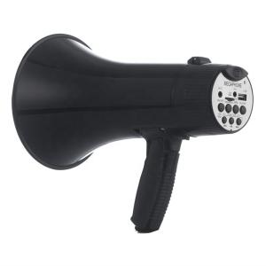 60Hz-23KHz Frequency Range Foldable Megaphone with Detachable Microphone and USB