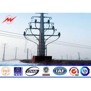 18M 12.5KN 4mm thickness Steel Utility Pole for overhead transmission line with