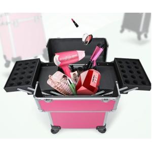Durable Multi - Layer Makeup Vanity Case 340*245*410mm For Long Trips