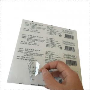 China Clear Round Stickers, Sheet Blank Label , Custom Clear Vinyl Stickers Printing Transparent Cosmetic Label on sale