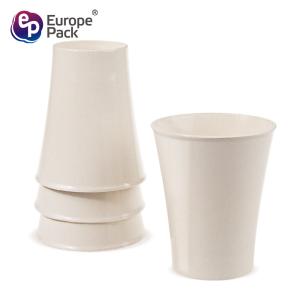 New arrival degradable reusable tableware 300ml bamboo fiber mug