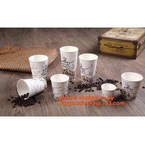 ECO Friendly Custom Design Corrugated Coffee Paper Cup,8 oz 12 oz 16 oz Custom