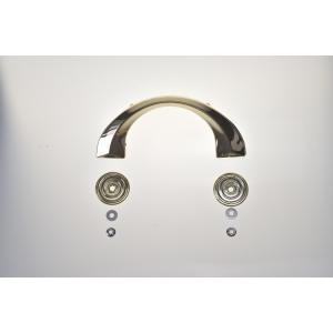 Half Moon Shaped Plastic Coffin Handles Durable With Steel Wire Inside