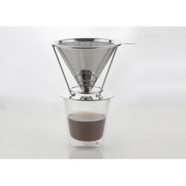 18/8 Stainless Steel Custom Logo Custom Design Pour Over Cone Coffee Dripper
