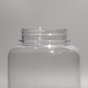 Round Clear PET Bottle with Screw On Aluminum Lid