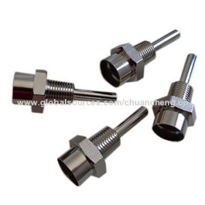 CNC machining brass thermowell, CNC machining, machining parts