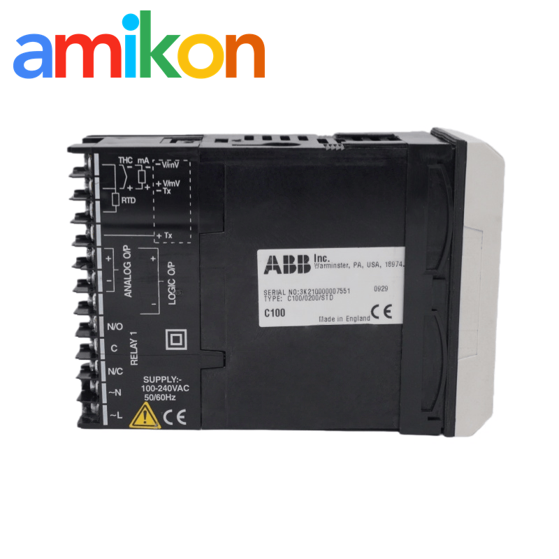 ABB Commander C100/0100/STD Compact 1/8 DIN Universal Process Controller for