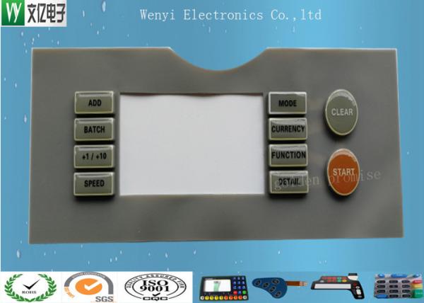 Quality 45 Degree Silicone Rubber Keypad , Tactile Keypad Epoxy Treatment Good Touch Feeling wholesale
