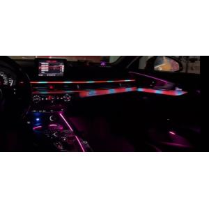 Ambient lights rainbow symphony dynamic Perfect central control+carbon fiber Seven-piece set for Audi A4 (2017-2023)