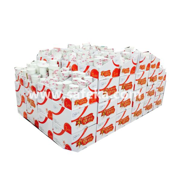 Walmart Tablewear Cardboard Full Pallet Displays for Bowls,Floor Displays with