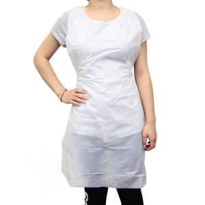 China En13432 White Disposable Adult Aprons Compostable Material No Pollution on sale