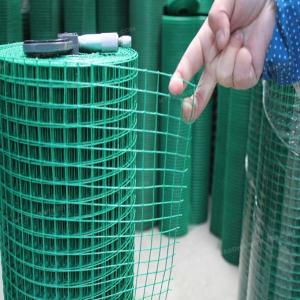 PVC Coated After Coated Green Welded Steel Wire Fabric Roll Galvanized 1/2 X 1/2