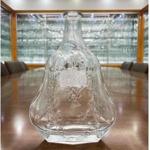 Carved Glass XO Bottle 700ml Glass Bottle Vodka Brandy Whiskey Decanter with