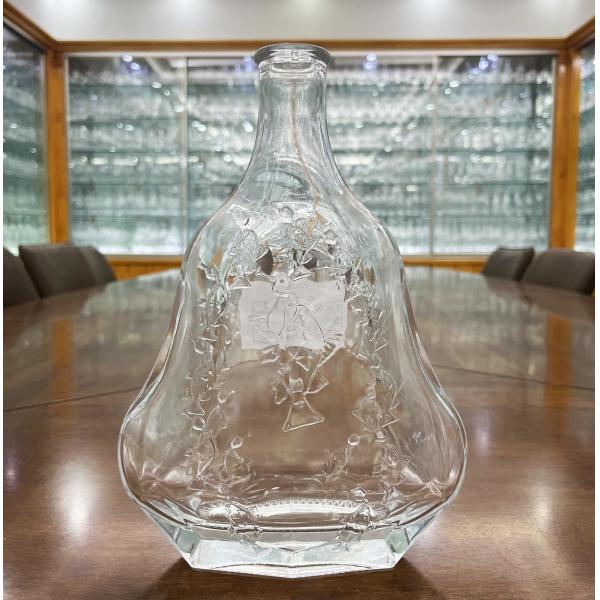 Carved Glass XO Bottle 700ml Glass Bottle Vodka Brandy Whiskey Decanter with