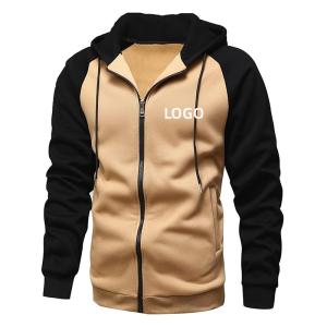 High quality custom printing full zip up hoodie men's fleece sweatshirt hoodies