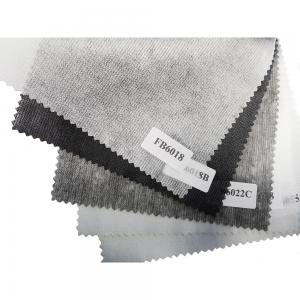 China Interlinings Linings Adhesive Polyester Fusible Interlining for Garment Fusing Fabrics on sale