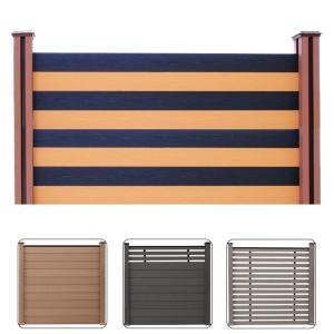 Villa WPC Fence Panels Security Composite Plastic Wood Fence Boards