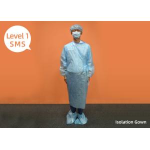 Surgical Disposable Isolation Gowns Elastic Cuff Fluid Resistant