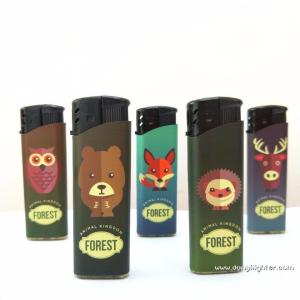 Customization Plastic Dy-026 Cartoon Figure Label Camping Electronic Gas Lighter