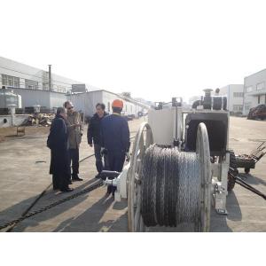 Durable Conductor Stringing Machine , Hydraulic Cable Puller Machine Stringing