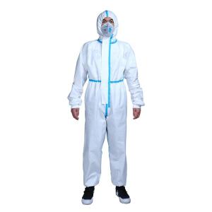 Polypropylene Polyester Material Disposable Protective Coverall Medical