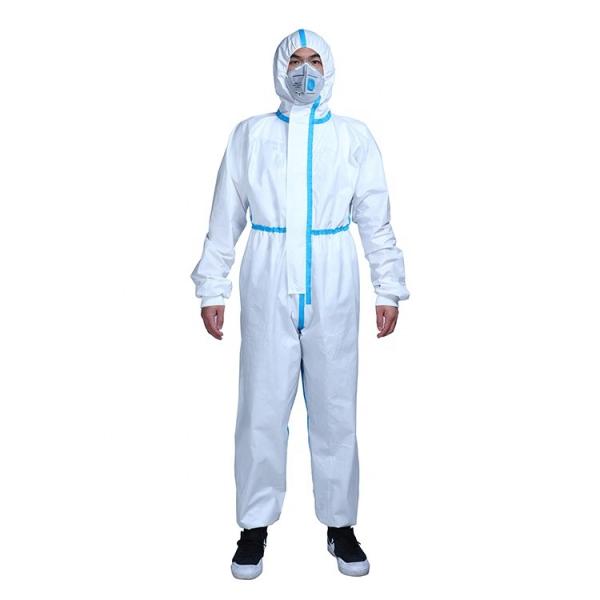Polypropylene Polyester Material Disposable Protective Coverall Medical