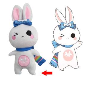 Kawaii Plush Stuffed Bunny Toy With EN71 Certification