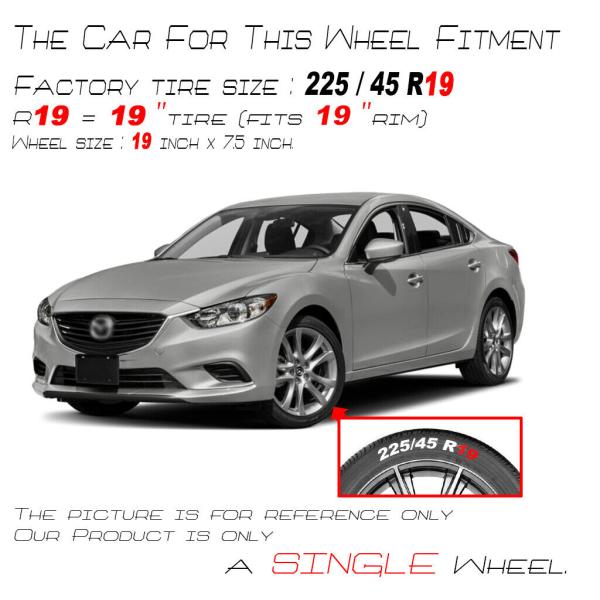 OEM 64958C Dark Hyper Silver Replica Wheel For 14-17 Mazda 6 Factory