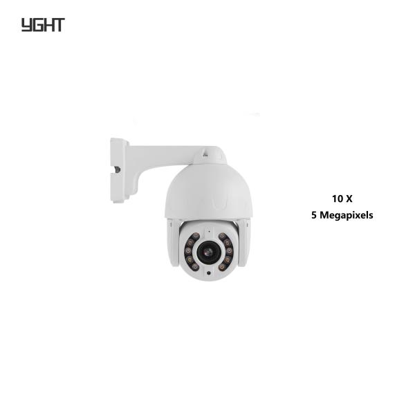 YGHT 5MP Motorized Zoom Outdoor Security Camera With Full Color Night Vision &