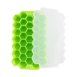 Food Grade Ice Cube Silicone Molds Trays BPA Free Honeycomb Shape 37 Cell