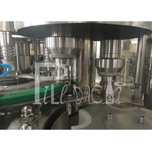 PLC Control PET Rinsing Filling Capping Machine With Touch Screen