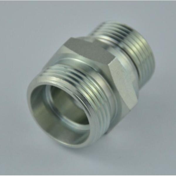 Hexagon Head Medium Carbon Steel Reusable Metric/Metric Straight Adapter with