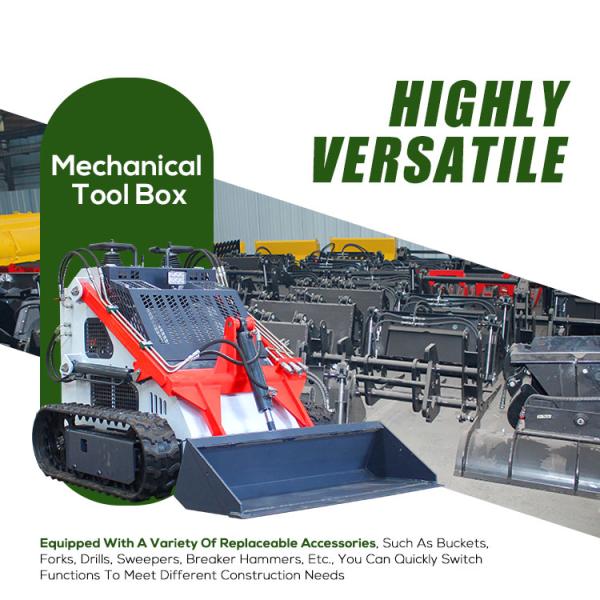 High Working Condition Skid Steer Loader Small Wheel Loader Mini Skid Steer 430kg Mini Skid Steer Loader Hot Sale