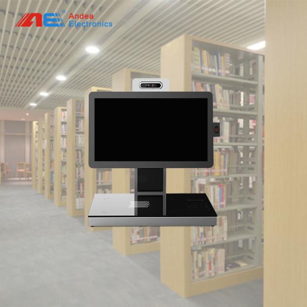 Quality 13.56MHz Frequency Library RFID Reader Book Self - Service Check - In Check - Out Kiosk Machine wholesale