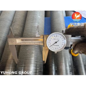 EN10217-7 1.4301 Stainless Steel Pipe With Al Fins Extruded Fin Tube For HVAC&R