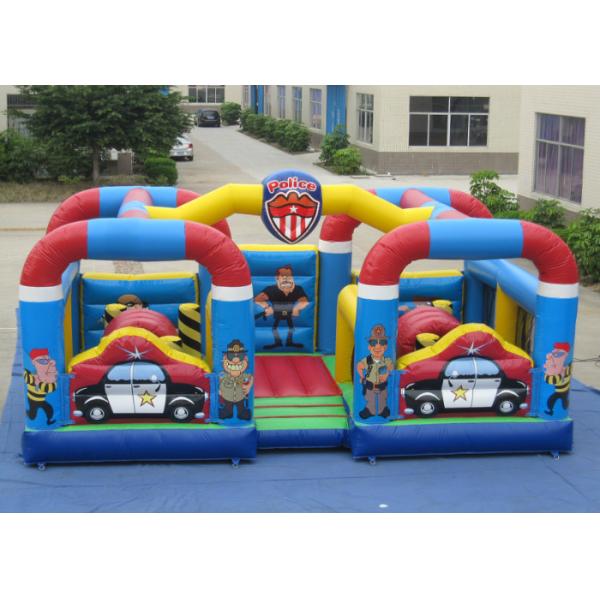 Quality Factory Police Station Design Inflatable Fun City Waterproof Inflatable Bouncy Castle wholesale
