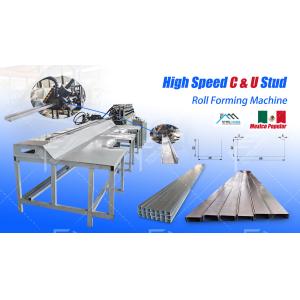 PLC Automatic Metal Stud and Track Roll Forming Machine for C U L T Ceiling Grid