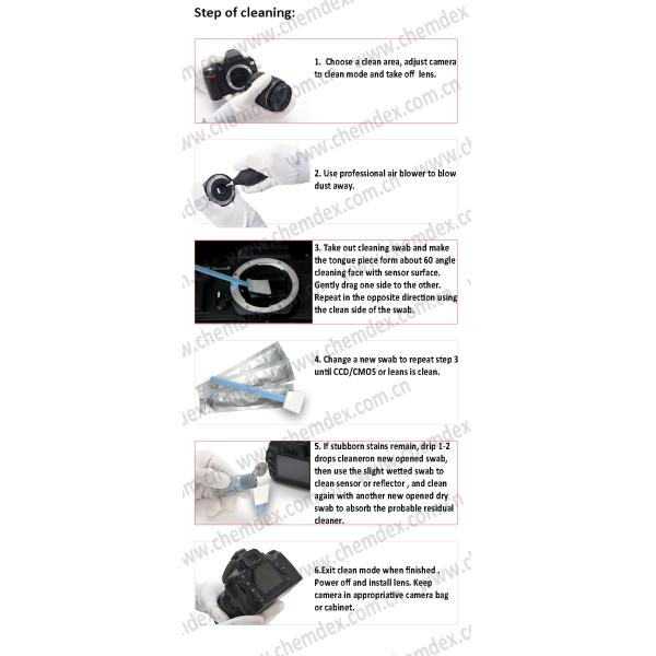 high cleaning effect Microfiber Cleaning Swabs/ Camera sensor Cleaning swab/cleaning swab for Canon/Sony/Nikon Lens/COMS