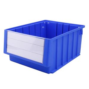 Foldable PP Shelf Storage Bin Boxes Tools Stackable Plastic Crate with Divider