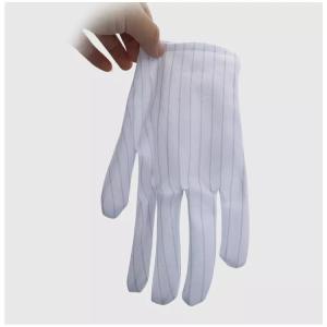 Nylon White ESD PU Top Carbon Fiber Anti Static Working Safety ESD Gloves For