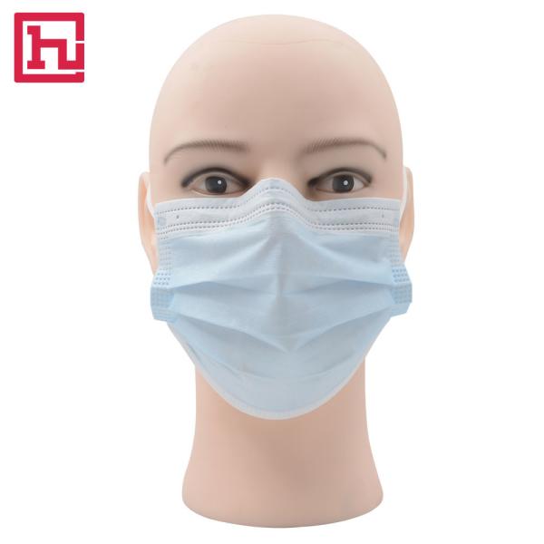 GB19083 Earloop Blue Disposable Surgical Mask PP Non Woven
