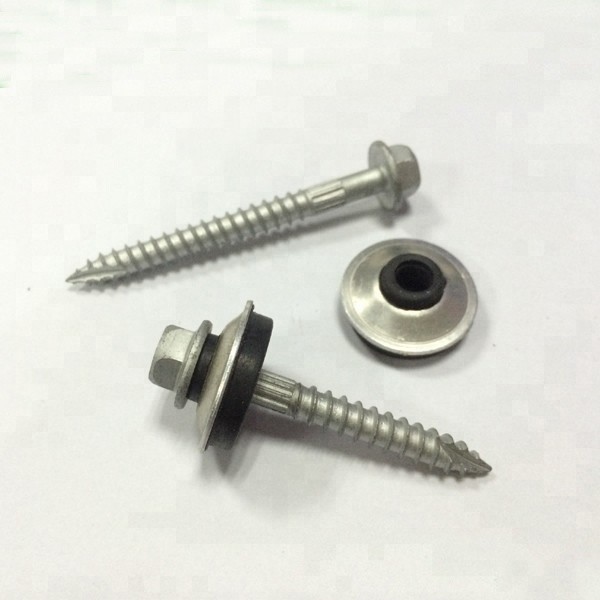 Quality AISI 410 C1 Stainless Steel Hex Head Roof Screws For light Section Steel Purlins Road Rust Treasure wholesale