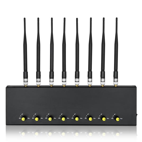 New adjustable 8 antennas high power indoor jammer