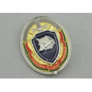 Brass / Soft PVC Souvenir Badges Soft Enamel , Customized