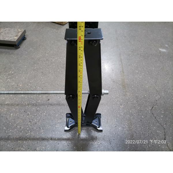 24" Scissor Leveling Floor Jack Black RV Stabilizer Jacks 2.5T Capacity With Handle