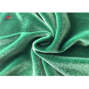 Plain Dyed Pressed Spandex Velvet Fabric 75d For Skirt Trouser Jacket