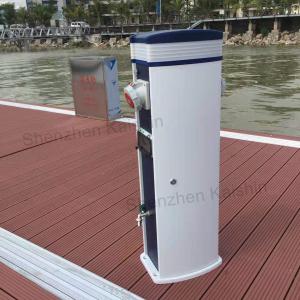 Lack Floating Platform Power Pedestal With Electric LED Light Marine Bollards